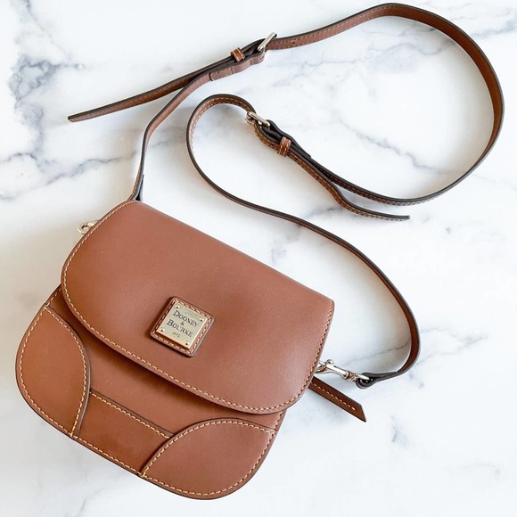 Dooney & Bourke Handbags - Dooney & Bourke Bag Selleria Leather Saddle Brown